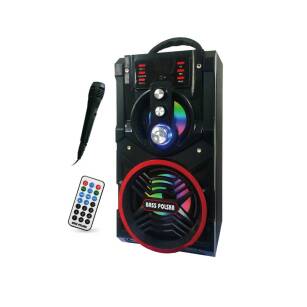 Głośnik Bluetooth z radiem i funkcją karaoke