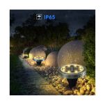 Wodoodporne lampki gruntowe z panelami solarnymi Bass Polska.