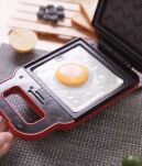 Mini opiekacz 2 w 1, toster z gofrownicą - 8