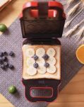 Mini opiekacz 2 w 1, toster z gofrownicą - 9