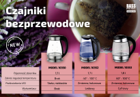 Czajnik elektryczny z regulacją temperatury i podświetleniem LED, 1.7 l - 14