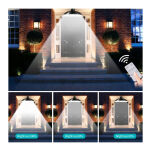 Uliczna lampa solarna z pilotem, żyrandol, okrągły - 6