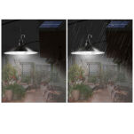 Uliczna lampa solarna z pilotem, żyrandol, okrągły - 5