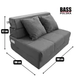 Rozkładana Kanapa Dwuosobowa 2-w-1 - 5