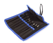 Zestaw metalowych pęset Bass Polska.