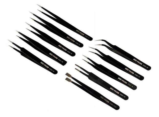 Zestaw pęset Bass Polska.