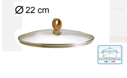 Pokrywka 22 cm do garnka, patelni, szklana