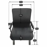 Rozkładany fotel 3w1 do spania – Fotel, Łóżko i Szezlong - 6