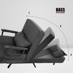 Rozkładany fotel 3w1 do spania – Fotel, Łóżko i Szezlong - 3