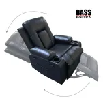 FOTEL SKÓRZANY ROZKŁADANY – WYPOCZYNKOWY Z FUNKCJĄ SPANIA I MASAŻU - 9