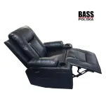 FOTEL SKÓRZANY ROZKŁADANY – WYPOCZYNKOWY Z FUNKCJĄ SPANIA I MASAŻU - 8