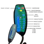FOTEL SKÓRZANY ROZKŁADANY – WYPOCZYNKOWY Z FUNKCJĄ SPANIA I MASAŻU - 12