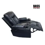 FOTEL SKÓRZANY ROZKŁADANY – WYPOCZYNKOWY Z FUNKCJĄ SPANIA I MASAŻU - 14