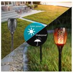 Całoroczna lampa solarna LED do ogrodu.