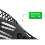 Lampa solarna ogrodowa z wygodnym włącznikiem.