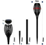 Lampa ogrodowa solarna LED, pochodnia płomień - 6