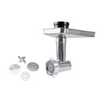 Robot kuchenny z maszynką do mielenia mięsa - przystawka masarska i sitka do mielenia.