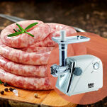 Maszynka do mięsa z nadziewarką do kiełbas.