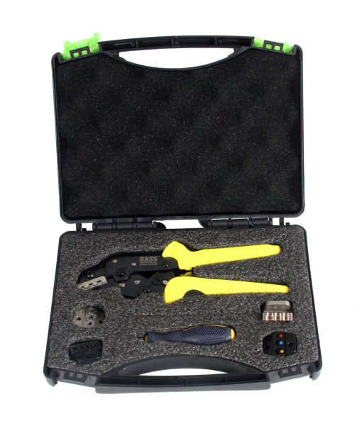 Zaciskarka szczypce konektorów z matrycami 5 szt. zestaw