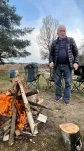 Krzesło składane wędkarskie, turystyczne ciemnozielone z czarną wstawką - 4