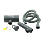 Zestaw zbieracz wody z rynny, 100 mm, do beczek na deszczówkę - 12