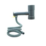 Zestaw zbieracz wody z rynny, 100 mm, do beczek na deszczówkę - 5