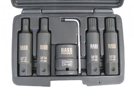 Zestaw bitów udarowych SPLINE 3/4' 6 szt