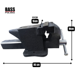 IMADŁO ŚLUSARSKIE STALOWE  150MM Z KOWADŁEM 25KG DWUSZCZĘKOWYM - 5