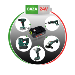 Pistolet malarski akumulatorowy 800 ml, bez akumulatora - 2