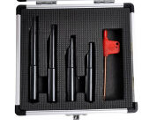 Noże tokarskie 12 mm, z płytką, srebrne, zestaw 4 szt. - 2