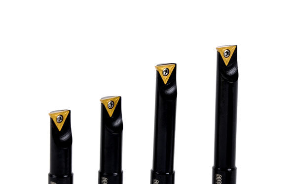 Noże tokarskie 12 mm, z płytką, srebrne, zestaw 4 szt.