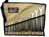 Zestaw kluczy płasko oczkowych giętych 12 szt 6-22mm - 7