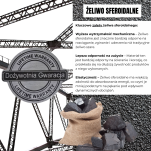 Imadło warsztatowe z żeliwa sferoidalnego z obrotową podstawą 250 mm  (10”) - 5