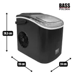 Kostkarka do lodu 12kg/24h - czarna - 6