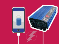 Przetwornica napięcia 12 V->230 V, 2000/4000 W, pełny sinus - 4