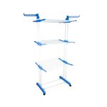 Trzypoziomowa suszarka na pranie pionowa, niebieska - 3