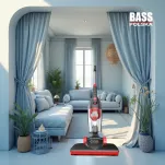 Odkurzacz pionowy bezworkowy z lampką LED Bass Polska - 5