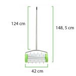 Aerator ręczny do trawy - wałek z kolcami do pielęgnacji trawnika