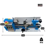 Tokarka stołowa warsztatowa mini 550 W, 350 mm - 5