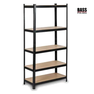 Regał domowy metalowy, czarny