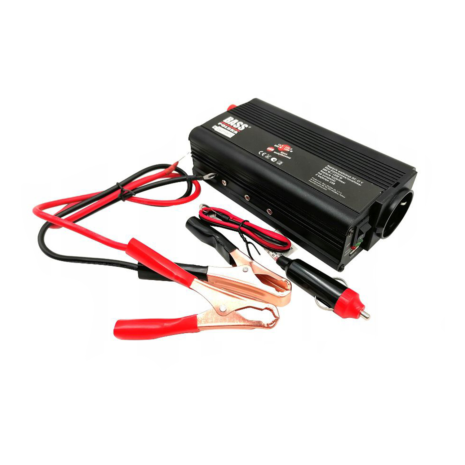 Перетворювач напруги 12V 230V синусоїдальний 600W Bass Polska E3600
