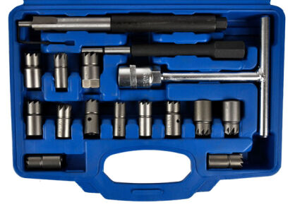 Frezy do gniazd wtryskiwaczy zestaw 17el.