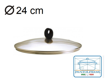 Pokrywka szklana 24 cm do garnka, patelni